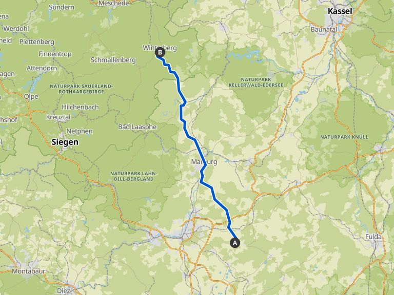 Von Grünberg nach Winterberg | Gravel-Tour | Komoot